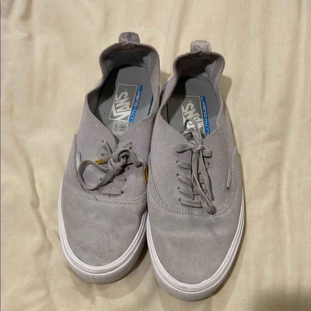 Vans Gray Sneakers Casual suede EUC